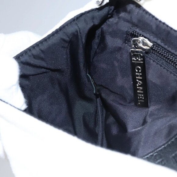 CHANEL Chain Shoulder Bag pile White CC Auth EC613 - Picture 12 of 16